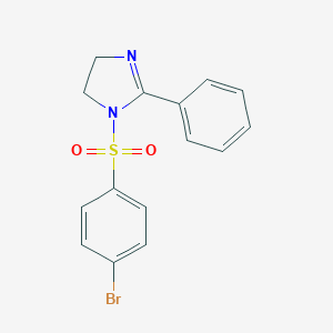 1-[(4-bromophenyl)sulfonyl]-2-phenyl-4,5-dihydro-1H-imidazole