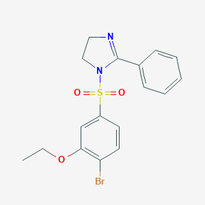 1-((4-bromo-3-ethoxyphenyl)sulfonyl)-2-phenyl-4,5-dihydro-1H-imidazole