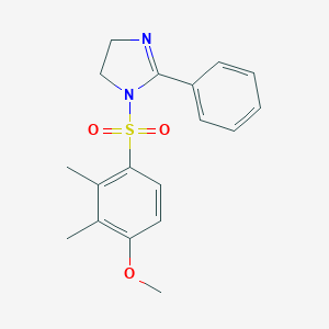 1-((4-methoxy-2,3-dimethylphenyl)sulfonyl)-2-phenyl-4,5-dihydro-1H-imidazole