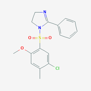 1-((5-chloro-2-methoxy-4-methylphenyl)sulfonyl)-2-phenyl-4,5-dihydro-1H-imidazole