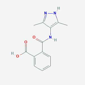 2-[(3,5-dimethyl-1H-pyrazol-4-yl)carbamoyl]benzoic acid