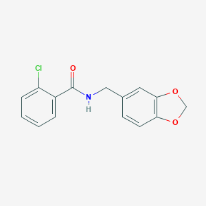 N-(1,3-benzodioxol-5-ylmethyl)-2-chlorobenzamide