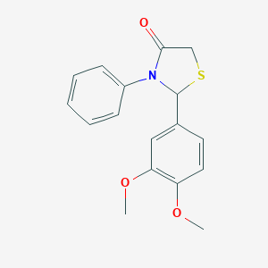2-(3,4-Dimethoxyphenyl)-3-phenyl-1,3-thiazolidin-4-one