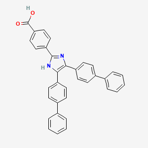molecular formula C34H24N2O2 B4950211 4-(4,5-Di([1,1'-biphenyl]-4-yl)-1H-imidazol-2-yl)benzoic acid CAS No. 312320-13-1