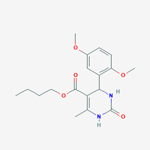 molecular formula C18H24N2O5 B4950377 Butyl 4-(2,5-dimethoxyphenyl)-6-methyl-2-oxo-1,2,3,4-tetrahydropyrimidine-5-carboxylate 