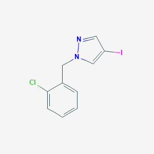 molecular formula C10H8ClIN2 B495052 1-[(2-Chlorophenyl)methyl]-4-iodopyrazole CAS No. 957265-68-8