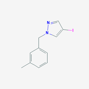 molecular formula C11H11IN2 B495053 4-iodo-1-(3-methylbenzyl)-1H-pyrazole 