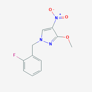 1-(2-fluorobenzyl)-4-nitro-3-methoxy-1H-pyrazole