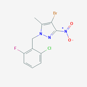 4-bromo-1-(2-chloro-6-fluorobenzyl)-3-nitro-5-methyl-1H-pyrazole