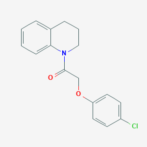molecular formula C17H16ClNO2 B495068 1-[(4-Chlorophenoxy)acetyl]-1,2,3,4-tetrahydroquinoline 
