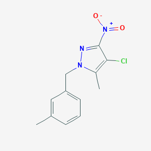 4-chloro-3-nitro-5-methyl-1-(3-methylbenzyl)-1H-pyrazole