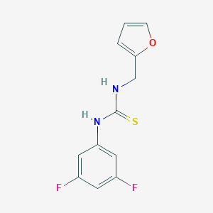 N-(3,5-difluorophenyl)-N'-(2-furylmethyl)thiourea