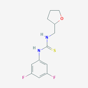 molecular formula C12H14F2N2OS B495072 N-(3,5-difluorophenyl)-N'-(tetrahydro-2-furanylmethyl)thiourea 