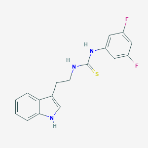 N-(3,5-difluorophenyl)-N'-[2-(1H-indol-3-yl)ethyl]thiourea