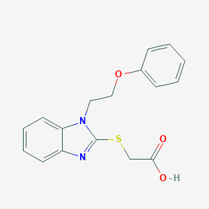 {[1-(2-Phenoxyethyl)-1H-benzimidazol-2-yl]-thio}acetic acid