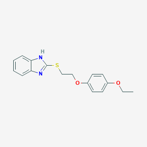 molecular formula C17H18N2O2S B495080 2-[2-(4-Ethoxy-phenoxy)-ethylsulfanyl]-1H-benzoimidazole 