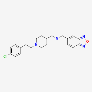 molecular formula C22H27ClN4O B4950813 N-(2,1,3-benzoxadiazol-5-ylmethyl)-1-[1-[2-(4-chlorophenyl)ethyl]piperidin-4-yl]-N-methylmethanamine 