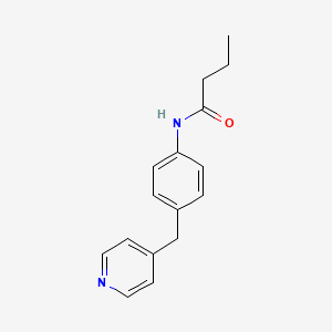 molecular formula C16H18N2O B4950853 N-[4-(pyridin-4-ylmethyl)phenyl]butanamide 