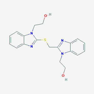 2-[2-({[1-(2-hydroxyethyl)-1H-benzimidazol-2-yl]methyl}sulfanyl)-1H-benzimidazol-1-yl]ethanol