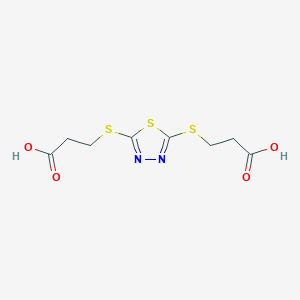 3-({5-[(2-Carboxyethyl)sulfanyl]-1,3,4-thiadiazol-2-yl}sulfanyl)propanoic acid