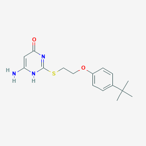 6-amino-2-[2-(4-tert-butylphenoxy)ethylsulfanyl]-1H-pyrimidin-4-one