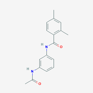 molecular formula C17H18N2O2 B4951084 N-(3-acetamidophenyl)-2,4-dimethylbenzamide 