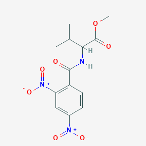 molecular formula C13H15N3O7 B4951422 methyl N-[(2,4-dinitrophenyl)carbonyl]valinate 