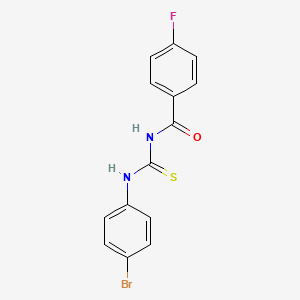 molecular formula C14H10BrFN2OS B4951841 N-[(4-bromophenyl)carbamothioyl]-4-fluorobenzamide 