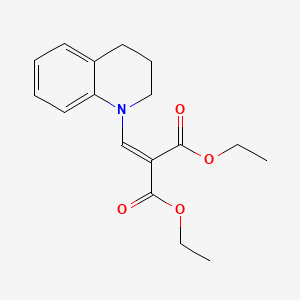 molecular formula C17H21NO4 B4951849 diethyl (3,4-dihydroquinolin-1(2H)-ylmethylidene)propanedioate CAS No. 6687-87-2