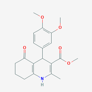 molecular formula C20H23NO5 B4951876 Methyl 4-(3,4-dimethoxyphenyl)-2-methyl-5-oxo-1,4,5,6,7,8-hexahydroquinoline-3-carboxylate 