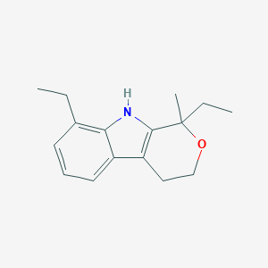 molecular formula C16H21NO B049519 1,8-Diethyl-1,3,4,9-tetrahydropyrano(3,4-b)indole CAS No. 115066-03-0