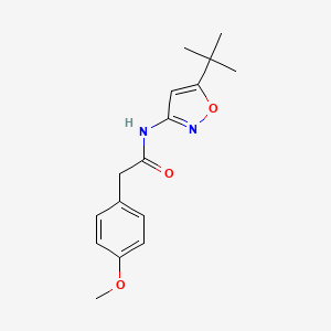 molecular formula C16H20N2O3 B4951905 N-(5-tert-butyl-1,2-oxazol-3-yl)-2-(4-methoxyphenyl)acetamide CAS No. 959239-57-7