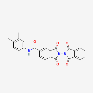 molecular formula C25H17N3O5 B4952218 N-(3,4-dimethylphenyl)-2-(1,3-dioxoisoindol-2-yl)-1,3-dioxoisoindole-5-carboxamide 
