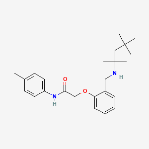 molecular formula C24H34N2O2 B4952304 N-(4-methylphenyl)-2-(2-{[(1,1,3,3-tetramethylbutyl)amino]methyl}phenoxy)acetamide 
