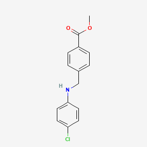 molecular formula C15H14ClNO2 B4952403 methyl 4-{[(4-chlorophenyl)amino]methyl}benzoate 