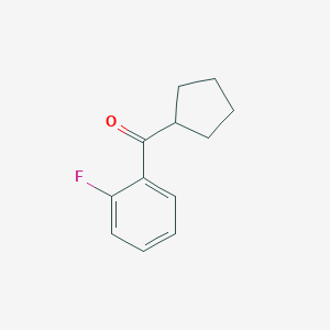 molecular formula C12H13FO B049525 2-Fluorophenyl cyclopentyl ketone CAS No. 111982-45-7