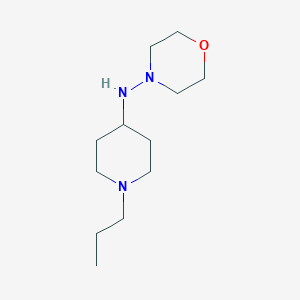 molecular formula C12H25N3O B4952699 N-(1-propylpiperidin-4-yl)morpholin-4-amine 