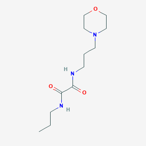 molecular formula C12H23N3O3 B4952717 N'-(3-morpholin-4-ylpropyl)-N-propyloxamide 