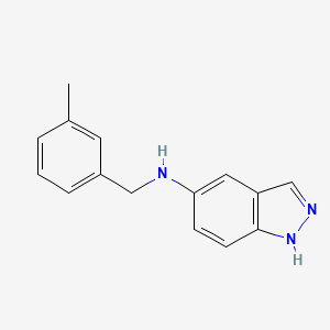 molecular formula C15H15N3 B4952720 N-[(3-methylphenyl)methyl]-1H-indazol-5-amine 