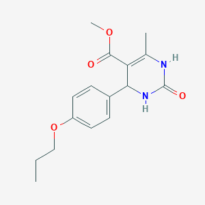 molecular formula C16H20N2O4 B4952825 Methyl 6-methyl-2-oxo-4-(4-propoxyphenyl)-1,2,3,4-tetrahydropyrimidine-5-carboxylate 