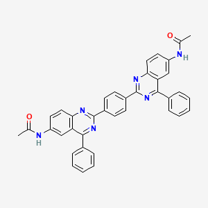 molecular formula C38H28N6O2 B4952867 N-{2-[4-(6-ACETAMIDO-4-PHENYLQUINAZOLIN-2-YL)PHENYL]-4-PHENYLQUINAZOLIN-6-YL}ACETAMIDE 