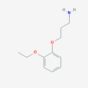 molecular formula C11H17NO2 B049530 3-(2-Ethoxyphenoxy)propan-1-amine CAS No. 116735-66-1