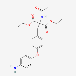molecular formula C22H26N2O6 B4953082 Diethyl 2-acetamido-2-[[4-(4-aminophenoxy)phenyl]methyl]propanedioate 