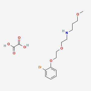 molecular formula C16H24BrNO7 B4953150 N-[2-[2-(2-bromophenoxy)ethoxy]ethyl]-3-methoxypropan-1-amine;oxalic acid 