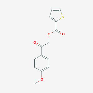 molecular formula C14H12O4S B495322 2-(4-Methoxyphenyl)-2-oxoethyl thiophene-2-carboxylate CAS No. 355154-30-2