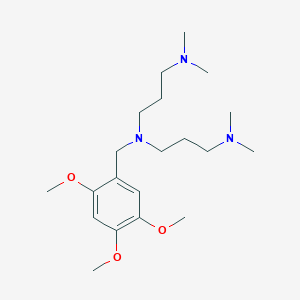 molecular formula C20H37N3O3 B4953407 N'-[3-(dimethylamino)propyl]-N,N-dimethyl-N'-[(2,4,5-trimethoxyphenyl)methyl]propane-1,3-diamine 
