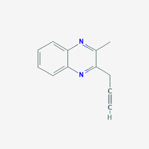 molecular formula C12H10N2 B049535 2-Methyl-3-(prop-2-yn-1-yl)quinoxaline CAS No. 113477-56-8