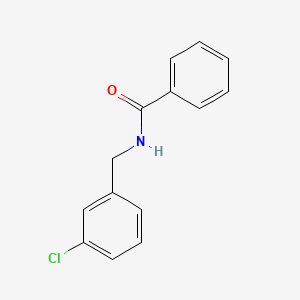 molecular formula C14H12ClNO B4953502 N-[(3-chlorophenyl)methyl]benzamide 