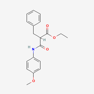 molecular formula C19H21NO4 B4953607 Ethyl 2-benzyl-3-(4-methoxyanilino)-3-oxopropanoate 
