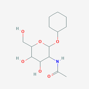 molecular formula C14H25NO6 B4953633 cyclohexyl 2-(acetylamino)-2-deoxyhexopyranoside 